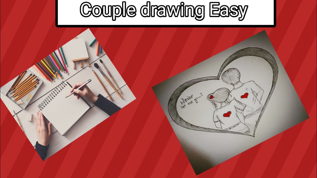 How to draw couple very Easy drawing step by step 🏻 - YouTube