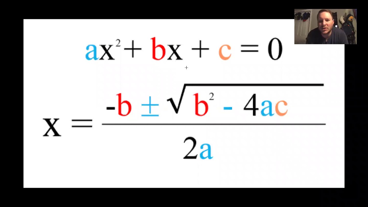 What is the quadratic formula youtube