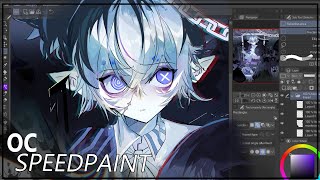 ⋆ || OC Illustration ][ DARK Mirror ►👑 Spooky Digital A R T - Sai