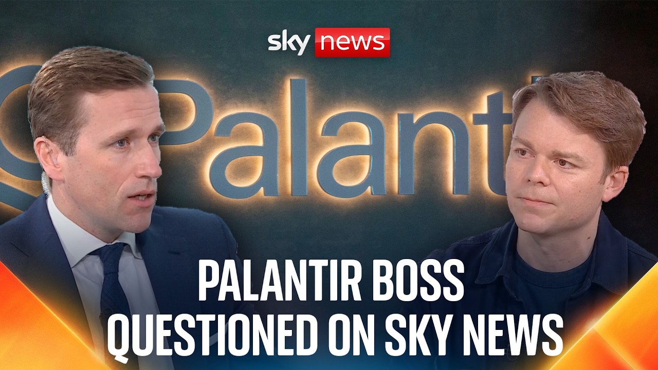 Sky News interviews Palantir UK boss Louis Mosley