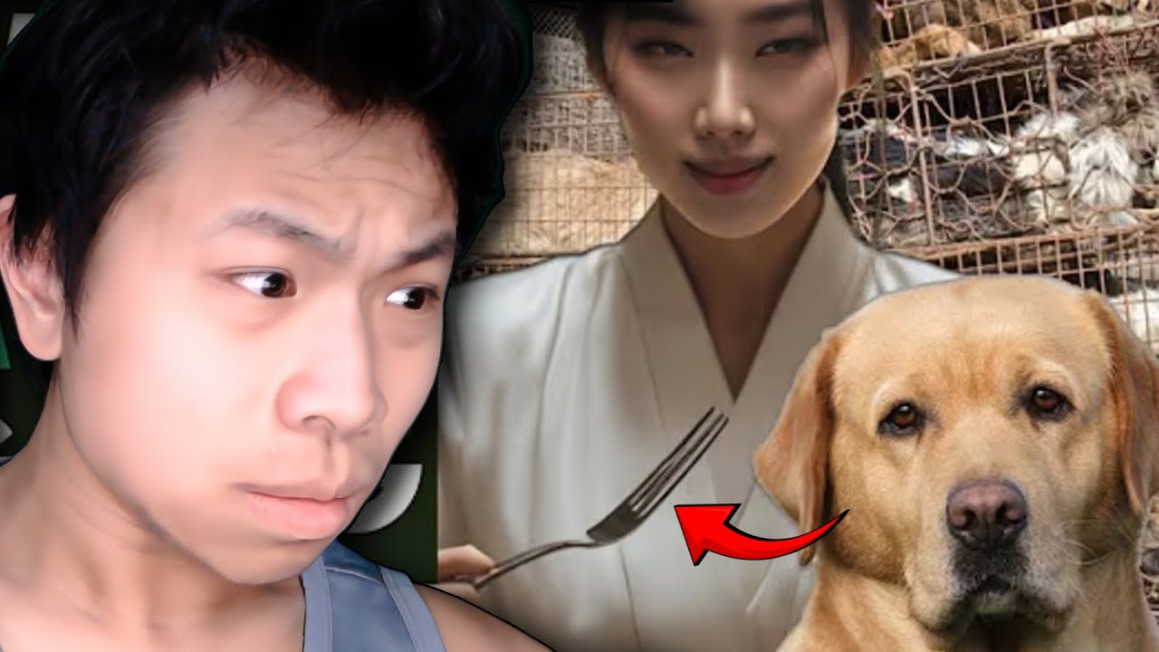 Asian Lady Eats Dog...?