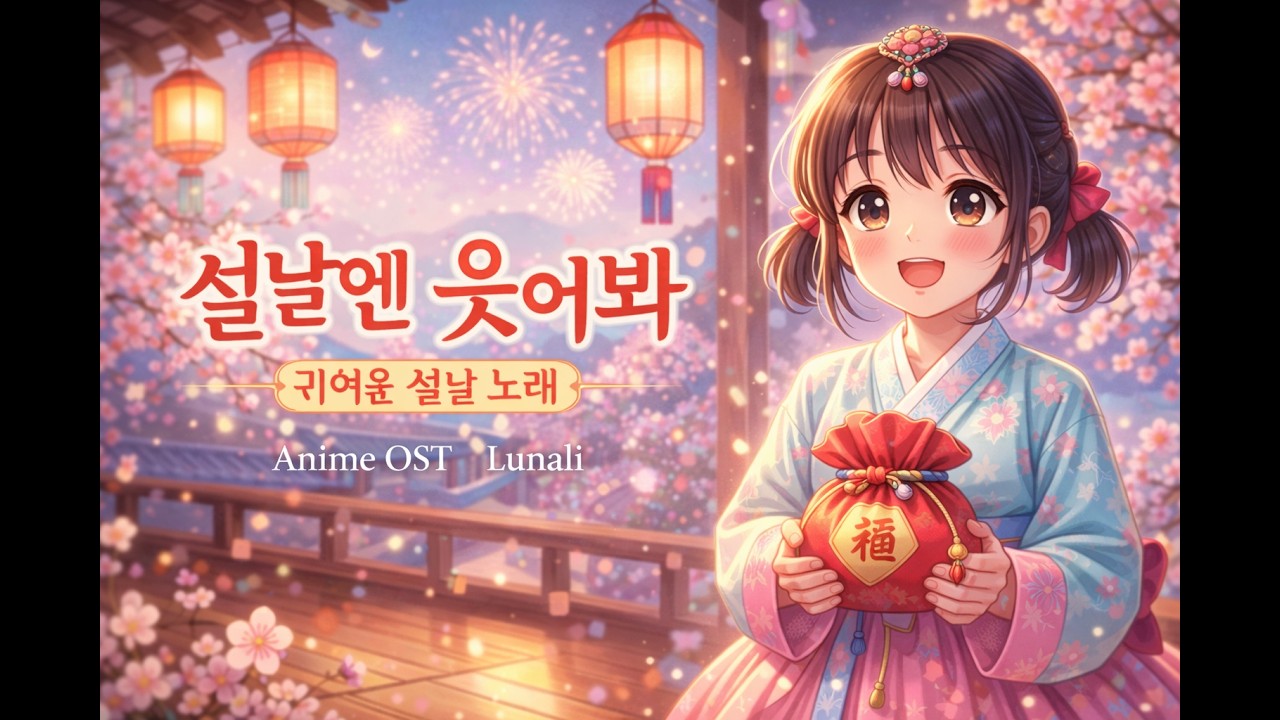 설날엔 웃어봐 🧧 | 귀여운 설날 노래 | Lunali