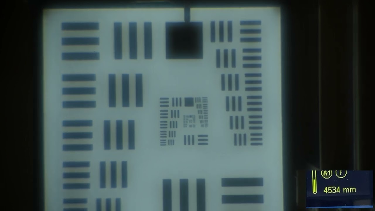 엘라나 (칼자이스), 거리에 따른 시표의 이미지 (동공 3.8 mm)
