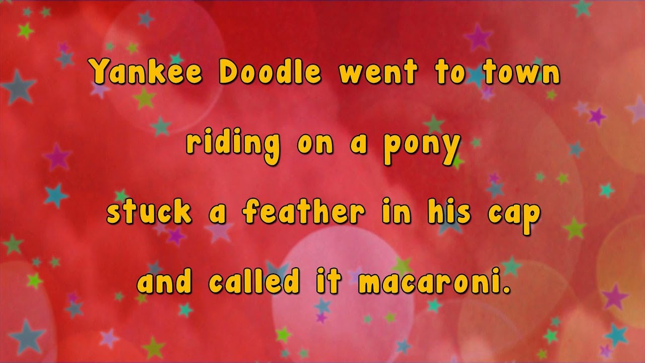 Karaoke Karaoke Yankee Doodle Youtube