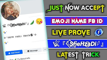 How to Create Invalid Emoji Name On Facebook Account | Make Invalid Emoji Name Facebook Account