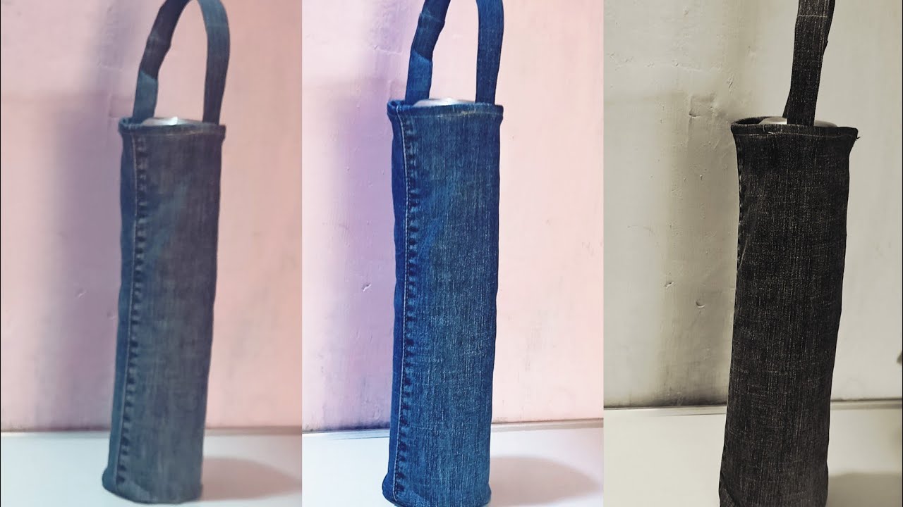 Water Bottle Bag Sewing from Old Jeans that you have Never Seen Yet / DIY Water Bag.