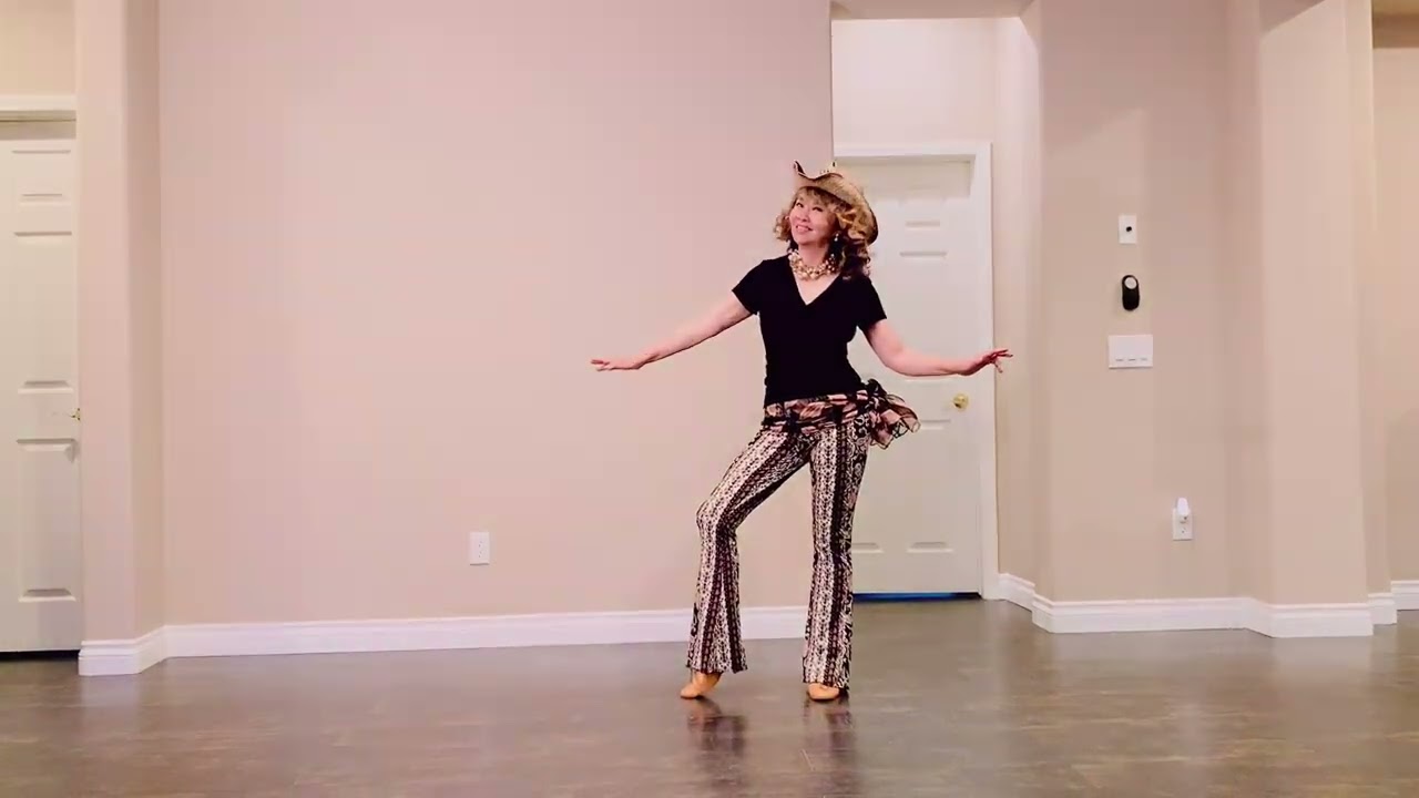 Big Red Balloon - line dance, improver, demo & tutorial