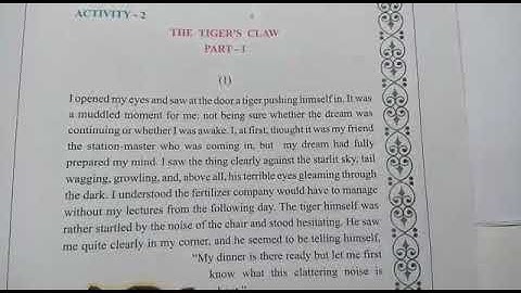 STD 8 English unit 5 activity 2