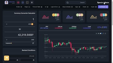 Crypto Admin Templates Dashboard With RTL Dark Theme