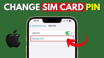 How to change SIM card PIN on iPhone