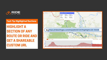 Highlighted Sections: Highlight a section of any route or ride and get a shareable custom URL