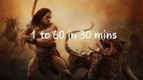 NEW fast way to level 60 Conan exiles (1 to 60) 30 minutes or less