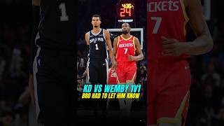 Kd really HAD TO do Wemby LIKE THAT😭