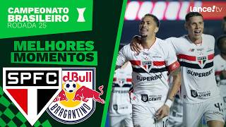SÃO PAULO 2 X 1 RED BULL BRAGANTINO | MELHORES MOMENTOS | CAMPEONATO BRASILEIRO 25ª RODADA.