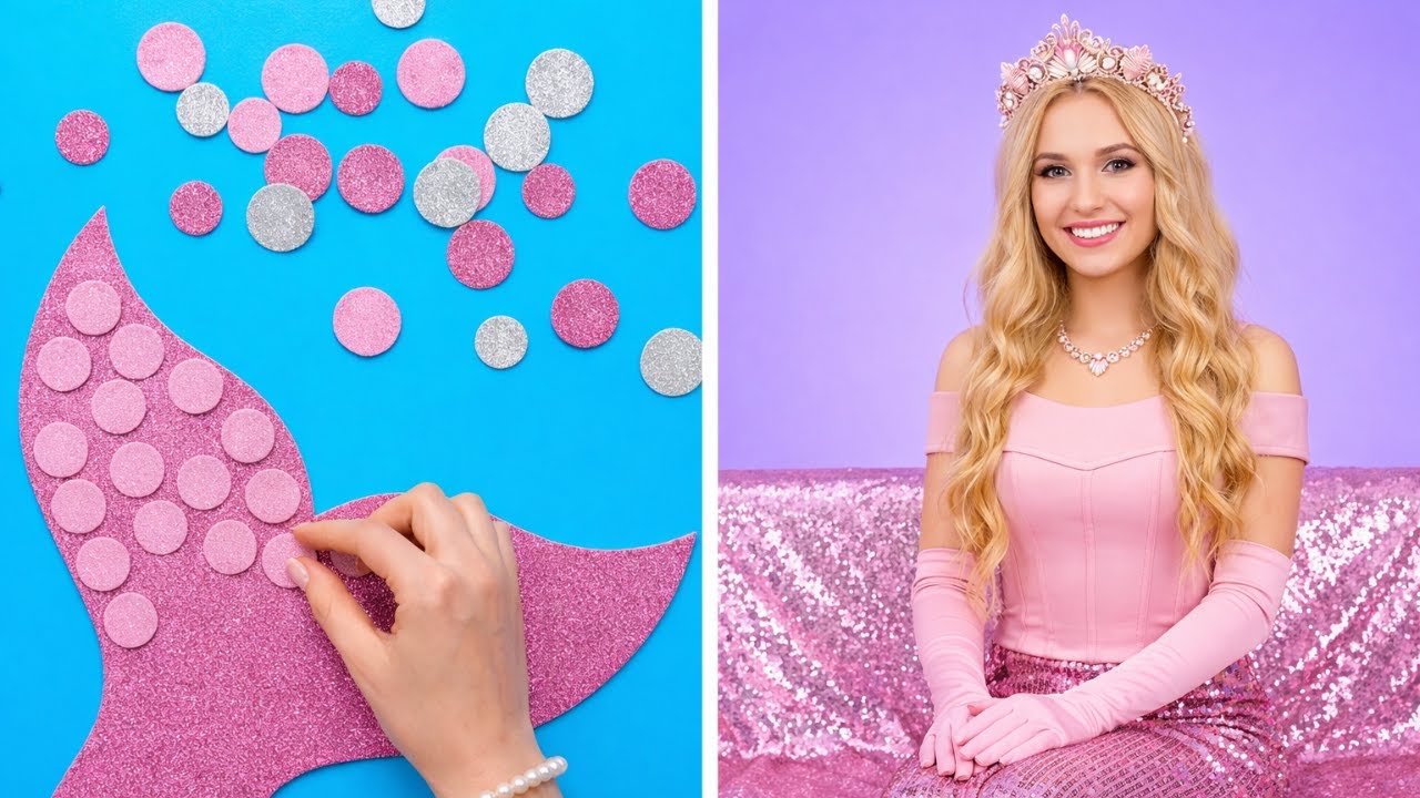 Я Пробовала «Настоящие» DIY-Лайфхаки Для Преображения в Русалку 24 Часа! 🧜‍♀️✨