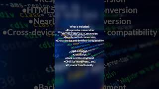Convert PSD,XD or Figma into HTML, CSS (gig link in the description) #shorts #html #css #psd