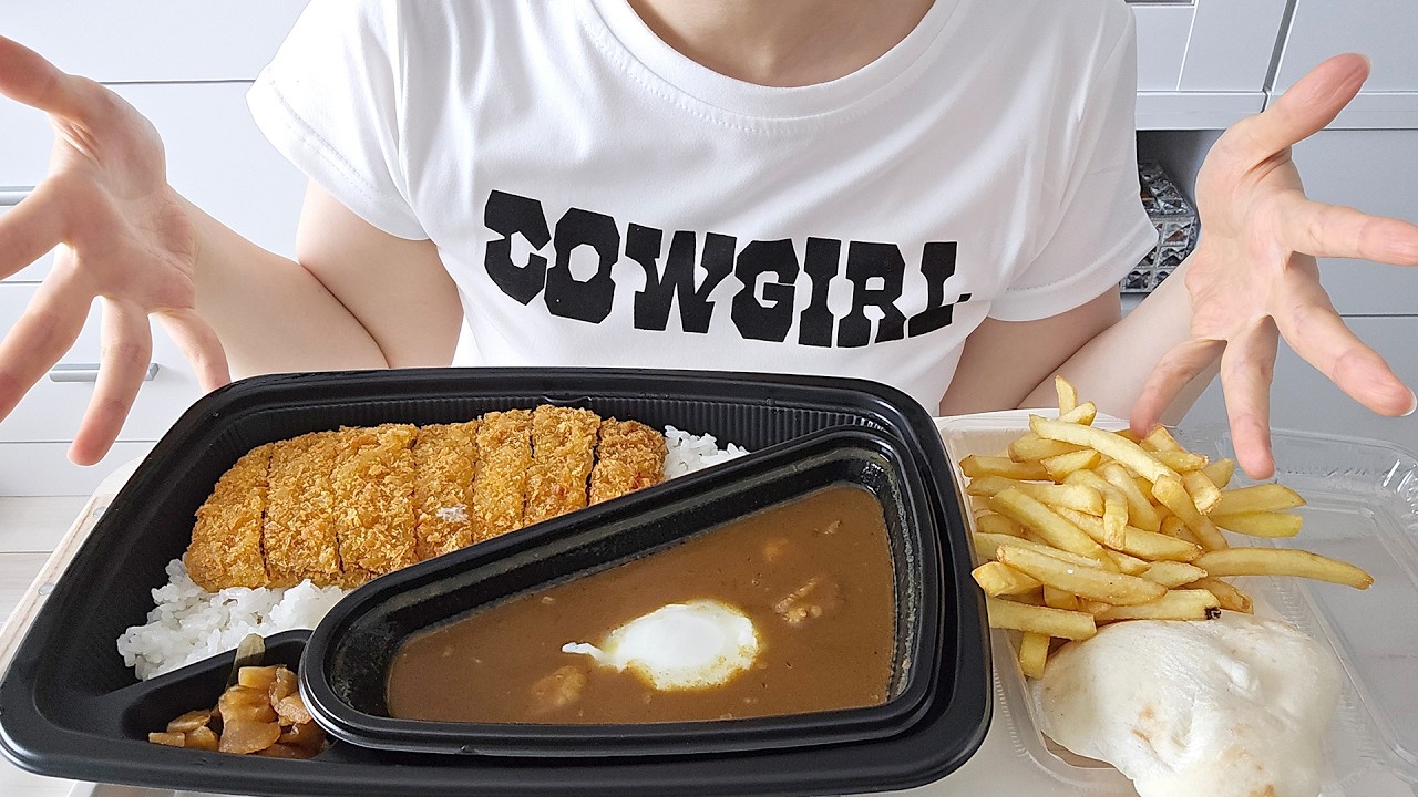 カツカレーわんぱくセットで食べてみた