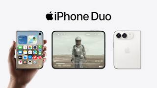 iPhone Duo: The largest display of any iPhone. Foldable. Posable. And durable.