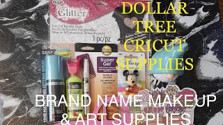 DOLLAR TREE”CRICUT”LIKE SUPPLIES 1 & 3 PACK IRON ONS.NAME BRAND MAKEUP & NAME BRAND CRAFT SUPPLIES