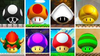 All New Playable Special Mushrooms in New Super Mario Bros. Wii