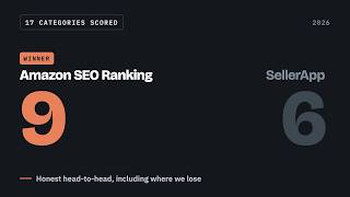 SellerApp vs Amazon SEO Ranking: Which Should You Use in 2026 Guide