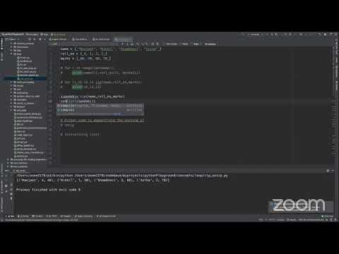 Python tutorial zip and unzip