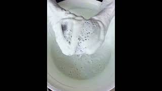 powder × tbc #spongesqueezing #oddlysatisfying #asmrsponge