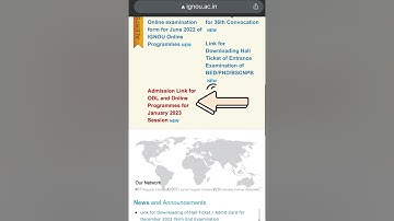 Admissions for ODL and Online programs for Jan 2023 Ignou #ignou #admission #jan2023