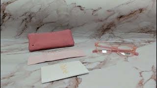 Chloe Eyeglasses Model- CC0002O Color-002 Pink/Gold