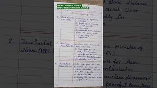 FOUNDER FIGURES OF Non Aligned Movement for class 12th &amp; UGC NET POLITICAL SCIENCE