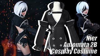 Nier Automata 2B Cosplay Costume Product Show │L-email Wig