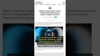 🧐👉 Siri vai liberar geral: escolha seu chatbot favorito no iOS 27! #QixNewsAI