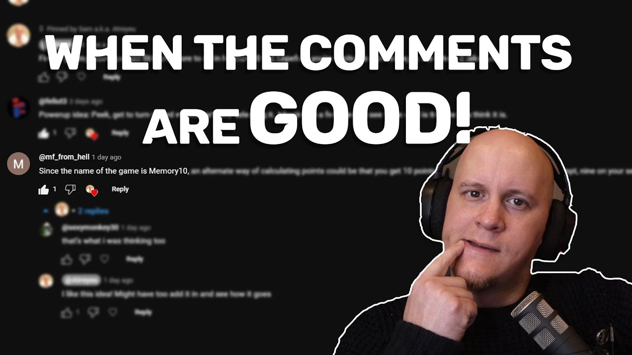 This comment CHANGED the game! - Memory10 - Devlog 2