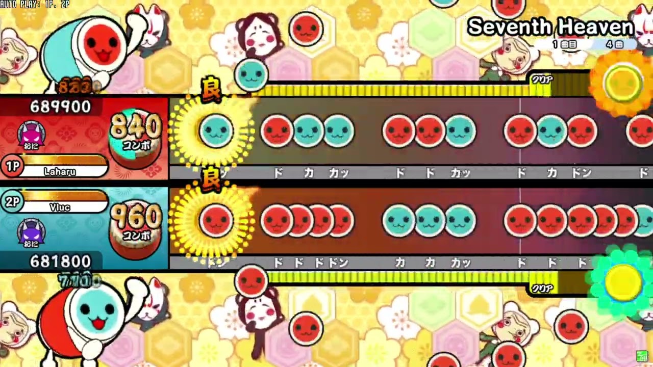 Seventh Heaven / あんふぃに -「ChainBeeT」より  創作譜面【TaikoNijiiroDondaEX】