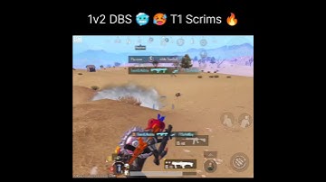 1v2 DBS 🥶🥵 T1 Scrims 🔥 #shorts #viral #bgmihighlights