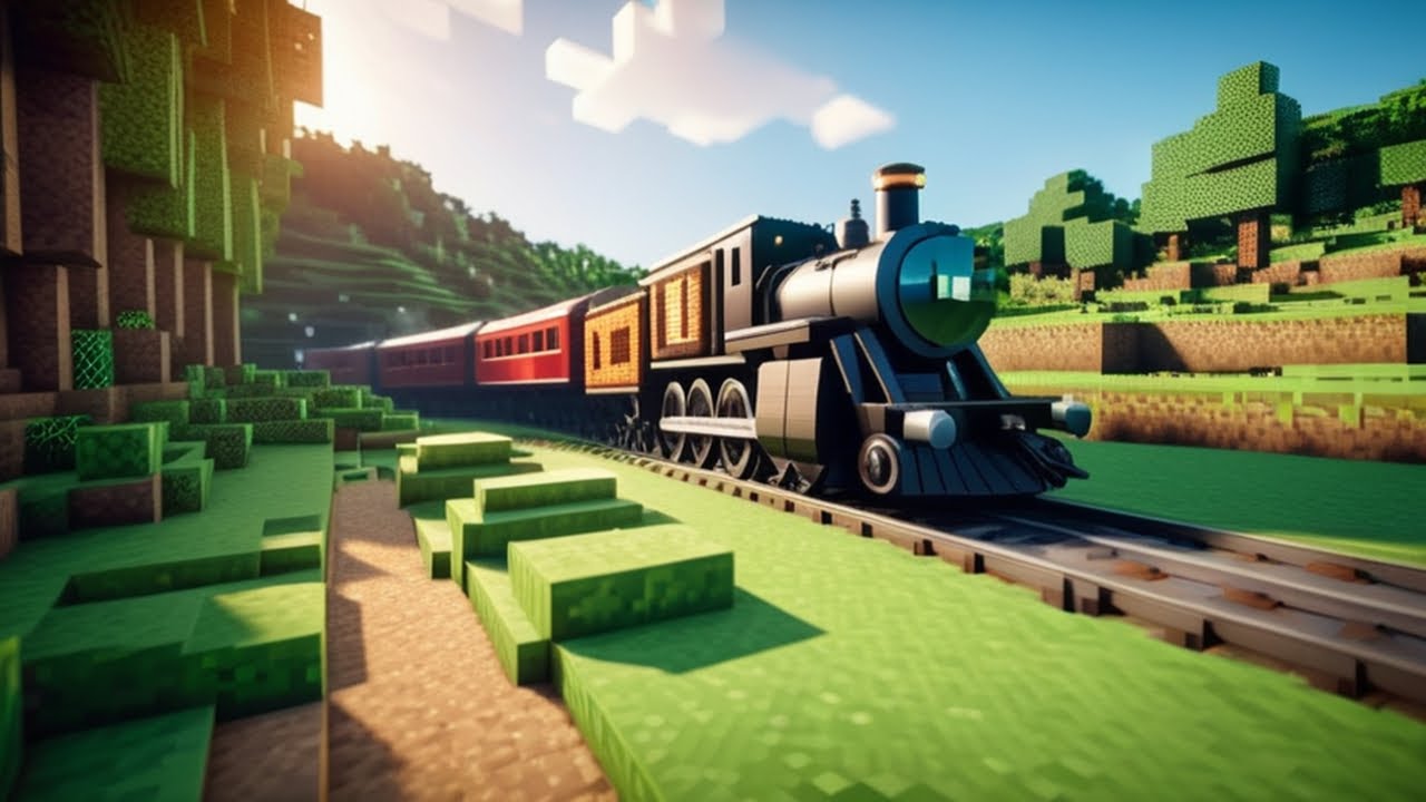 How to Build Epic Minecraft Train - YouTube