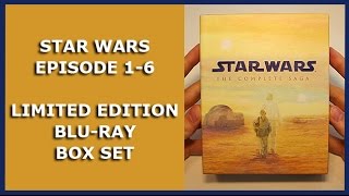 STAR WARS EPISODE 1-6 - LIMITED 9-DISC BLU-RAY BOX SET UNBOXING - THE COMPLETE SAGA