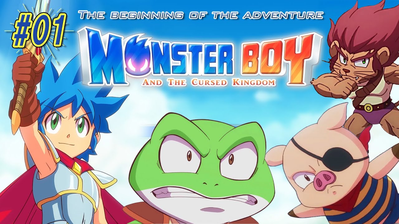 モンスターボーイ 呪われた王国】-01- BGM神のゲーム。新しい冒険の