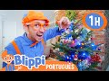 Blippi Decora a Árvore de Natal! | 1 HORA DO BLIPPI! | Blippi em Português | Vídeos Educativos