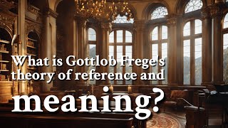 What is Gottlob Frege's theory of reference and meaning? | Philosophy