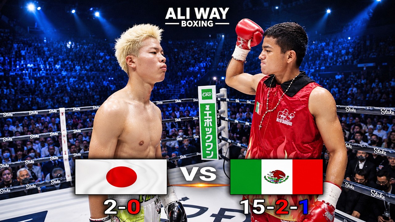 ピパポ　ボクシング Tenshin Nasukawa (Japan) vs Luis Robles Pacheco (Mexico) | RTD