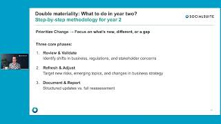 Double Materiality Assessment Methodology | What should be done differently in year 2 | Socialsuite
