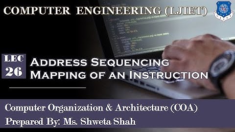 26 COA Address Sequencing Mapping of an Instruction