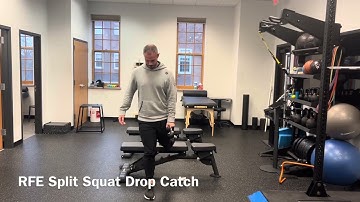 1 DB RFE Split Squat Drop Catch
