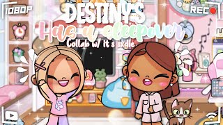 DESTINY HAS A SLEEPOVER *HARPER WAS THERE* 🌷🌈 || *VOICED* 🔊 || avatar world 🌍