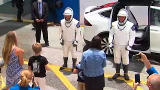 Adorable! SpaceX Demo-2 crew bids adieu to their families ahead of launch