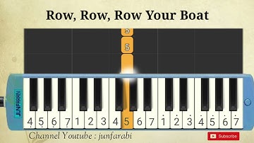 Row, Row, Row Your Boat | melodika tutorial