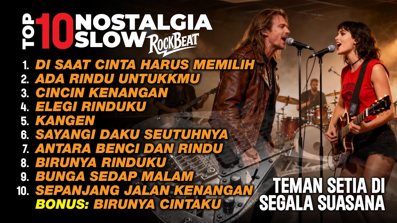 10 TOP YANG PALING SERING DICARI LAGU-LAGU NOSTALGIA COVER ROCKBEAT VERSION 2025