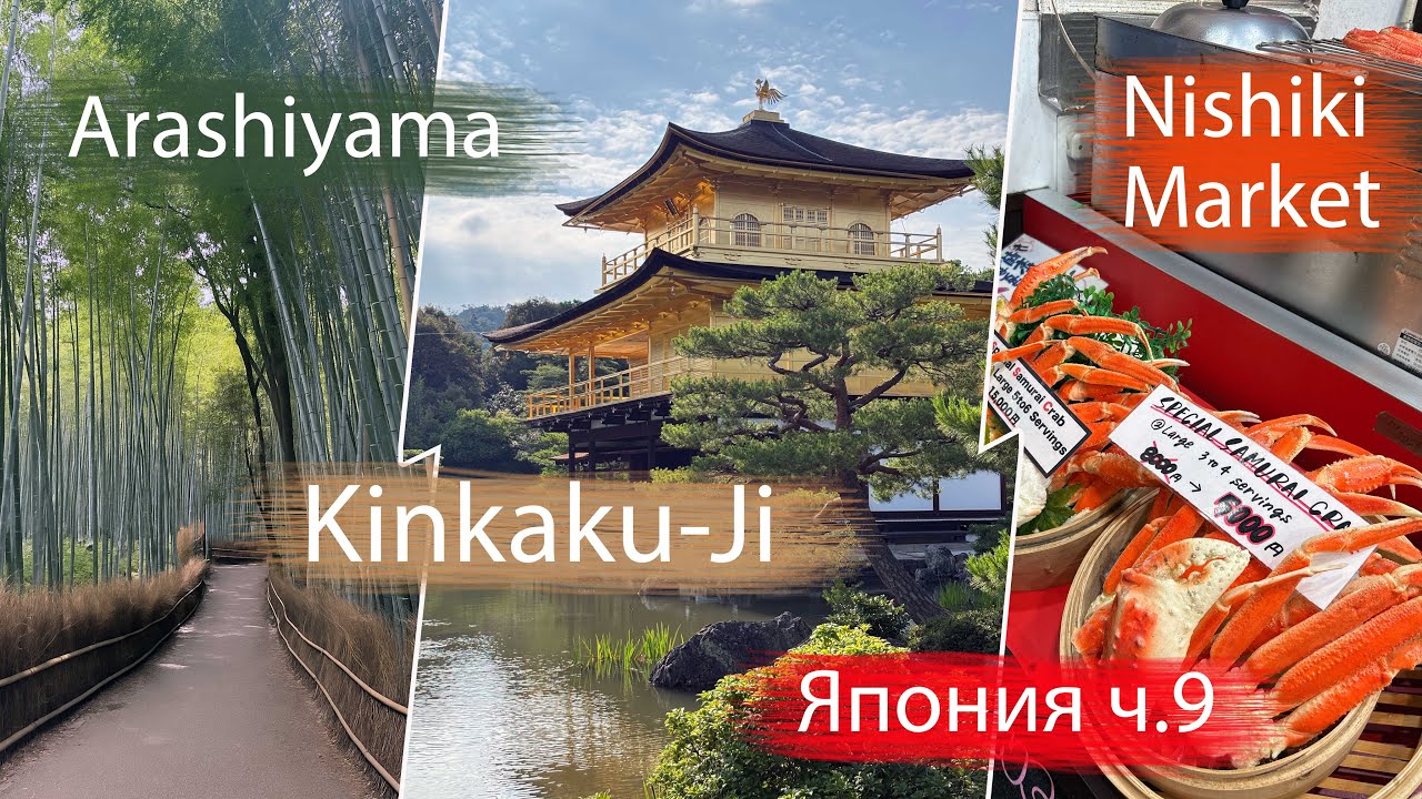 Киото, которое вы не ожидали: Арасияма, Кинкакудзи и самый вкусный вечер в Японии на Нисики-Маркет