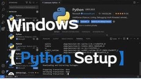 Windows Python Setup (Windows安装Python环境)